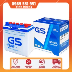 Bình Ắc quy ô tô GS NS40Z L (S) 12V-35AH